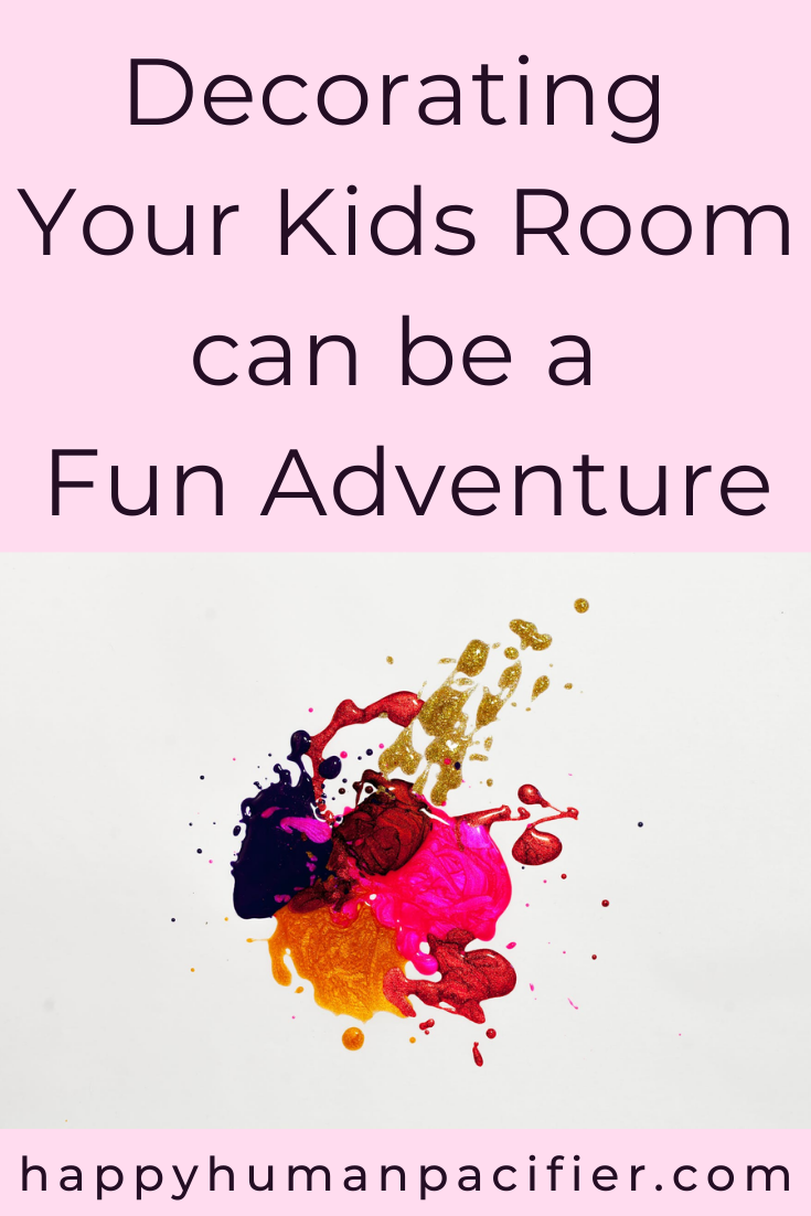 Decorating a kids room doesn't have to be a boring task you dread and do alone, you can make it fun by getting the kids involved in the process.  #decoratingforkidsroom #homedecor