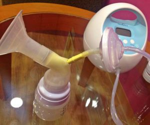 Breast pump at work